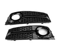 EJUOYO Decoración de ventilación Lateral Ajuste para Audi A4 B8 2009-2011 luz antiniebla del Parachoques Delantero Parrilla Cubierta Rejilla de Malla Adhesivo Decorativo