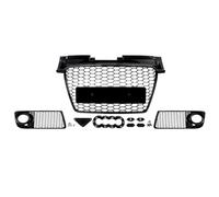 EJUOYO Decoración de ventilación Lateral Ajuste para Audi TT TTS MK2 2006-2014 Parachoques Delantero radiador Rejilla Central Rejilla de Entrada de Aire Adhesivo Decorativo(with Fog Light Grill)