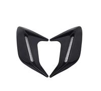 EJUOYO Decoración de ventilación Lateral Universal Coche Parachoques Delantero Lateral ventilación de Aire Coche Divisor ala alerón Canard Adhesivo Decorativo(Black)