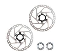 EJUOYO Discos Freno Delantero Trasero Disco de Freno Center Lock para Bicicleta de 160 mm. Compatible con Frenos de montaña (MTB) de 160 mm, 180 mm y 203 mm.(160mm-160mm)