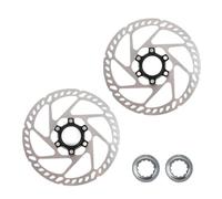 EJUOYO Discos Freno Delantero Trasero Disco de Freno Center Lock para Bicicleta de 160 mm. Compatible con Frenos de montaña (MTB) de 160 mm, 180 mm y 203 mm.(203mm-203mm)