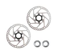 EJUOYO Discos Freno Delantero Trasero Disco de Freno Center Lock para Bicicleta de 160 mm. Compatible con Frenos de montaña (MTB) de 160 mm, 180 mm y 203 mm.(180mm-203mm)