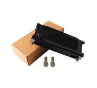 EJUOYO Enfriador de Aceite Radiador Enfriador de Aceite, Perno Banjo, Ajuste Universal para Moto de Cross de 50cc a 140cc, ATV, ciclomotor, Motocicleta de Motocross Radiador de Aceite(Black A)