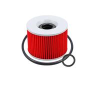 EJUOYO Filtro de Aceite para Motocicleta Compatible con Kawasaki ZZR250, ZZR1100, ZZR1200, Ninja 600R, ZX400F, ZX 550, 600, 750, 1000, 1100 y ZX11.(Red-1 pc)