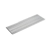 EJUOYO Panel Mandos Consola Central 10 Uds.,20cm,Salida de Aire Acondicionado para Coche,moldura Decorativa en Forma de U,Tiras Decorativas,Tira embellecedora Brillante(Silver Decor Strips)