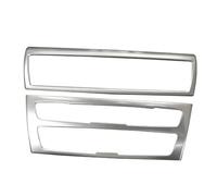 EJUOYO Panel Mandos Consola Central Ajuste para 1 2 Series F20 F21 F22 F23 2012-2018 Consola de Coche Panel CD Cubierta de Rejillas de ventilación AC Accesorios embellecedores(B Model Silver)