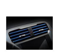 EJUOYO Panel Mandos Consola Central Tira Decorativa Moldeada en Forma de U, Rejillas de ventilación de Aire Acondicionado para Coche, decoración Brillante de Colores(Blue)