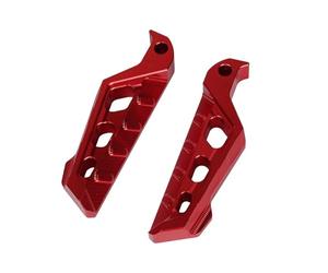 EJUOYO Reposapies Moto Compatible con Yamaha NMAX 155 160 125 N-MAX NMAX155 NMAX125 Reposapiés Trasero para Pasajero de Motocicleta Estriberas Antideslizante Estriberas(Red)