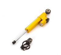 EJUOYO Suspensiones Motos Compatible con Suzuki Compatible con Yamaha Accesorios de Control estabilizador de Amortiguador de dirección Ajustable Universal(Gold Black)