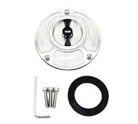 EJUOYO Tapa de Combustible Tapa de Tanque de Combustible CNC Motocicleta Compatible con Yamaha YZF R1 R3 R25 R6 R125 250 2010-2023 Tapon Deposito Combustible(Sliver Black)