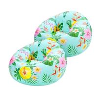 EJvkrbtx Sillas inflables con Bolsa de Frijoles, Paquete de 2 sofás portátiles for Piscina Interior y Exterior, Juegos de Acampada