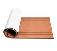EJvkrbtx Suelo Autoadhesivo Antideslizante for Cubierta Marina de Teca de Espuma EVA, Multicolor, 240x(45-120) cm(Brown,240X90cm)