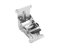 EJvkrbtx Uno mismo que cierra la bisagra plegable 90 conector de ángulo recto de 180 grados multicolor for los muebles(Silver)