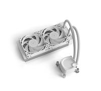 EK Nucleus AIO CR240 Lux White D-RGB Enfriador líquido CPU All-in-One, componentes de refrigeración líquida para Ordenador, Ventilador de 120 mm, Compatible con los últimos procesadores Intel y AMD