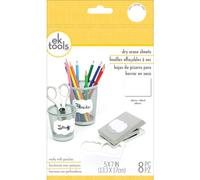 EK Tools Láminas, Plástico, Blanco, 3.00x13.00x21.64 cm, 8 Unidades