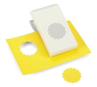 EK Tools Troquel Círculo Festoneado, Plástico y Metal, Gris, 3.63x12.01x19.43 cm