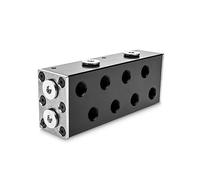 EK Water Blocks EK-Pro Manifold 2CPU 2GPU Verteiler - Acetal, Schwarz
