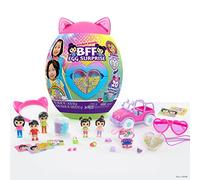 EK World BFF Egg Surprise con accesorios, cápsula de huevo en forma de gatito, incluye más de 20 sorpresas