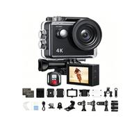 EK7000 Cámara de Acción WiFi 4K30FPS 20MP Cámara Sumergible Control Remoto Zoom 4X Compatible con Micrófono Externo