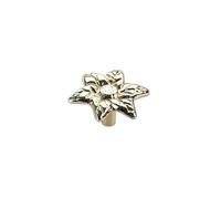 EKalgretrA 1 tirador creativo de aleación zinc for muebles, con forma rama árbol, hoja y flor, un solo orificio for puertas armario cajones Tiradores Cajones(Color 7)