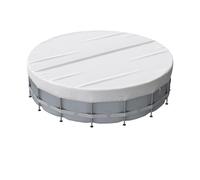 EKalgretrA Cobertor Piscina Round Pool Cover Easy Installation Lightweight Hot Tub Covers Replacement Indoor Outdoor Garden Pool Cover(8FT)