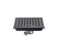 EKalgretrA Drenaje de Piso con Control de Olores Drenaje de Piso antiolor de acero Inoxidable Baño Inodoro Cocina Balcón(Black 01,15x15)