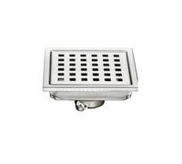 EKalgretrA Drenaje de Piso con Control de Olores Drenaje de Piso antiolor de acero Inoxidable Baño Inodoro Cocina Balcón(Silver 01,15x15)