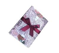 EKalgretrA Tarjeta Boda 10 pcs Wedding Invitation Card With Ribbon, Laser Cut Rose XV Quinceanera Birthday Party Cards(Color 5,Color 7)