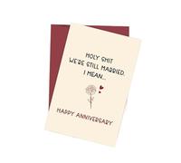 EKalgretrA Tarjeta Boda 1PC Funny Anniversary Card,I Promise to Always Be by Your Side,Birthday for Husband Boyfriend(Color 3)