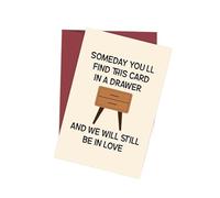 EKalgretrA Tarjeta Boda 1PC Funny Anniversary Card,I Promise to Always Be by Your Side,Birthday for Husband Boyfriend(Color 2)