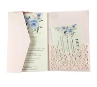 EKalgretrA Tarjeta Boda 1pcs Fold Wedding Invitation Card Greeting Invite With Envelope(Color 9)