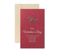 EKalgretrA Tarjeta Boda Love Postcard Wedding Birthday Anniversary For Couples Valentines Day Gift Card With Envelope(Red Bird)
