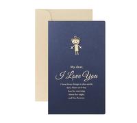 EKalgretrA Tarjeta Boda Love Postcard Wedding Birthday Anniversary For Couples Valentines Day Gift Card With Envelope(Blue Boy)