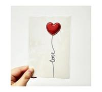 EKalgretrA Tarjeta Boda Wedding Invitation Cards Red Love Heart Anniversary for Her Wife Husband Him Couple Boy Girlfriend(Color 1)