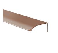 EKalgretrA Tirador De Puerta De Montaje Empotrado El gabinete de aluminio invisible 80mm-1200m m maneja los tirones curvos-sellados del guardarropa la barra, sin perforación(Coffee Brown,200MM)