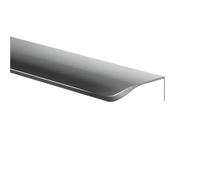EKalgretrA Tirador De Puerta De Montaje Empotrado El gabinete de aluminio invisible 80mm-1200m m maneja los tirones curvos-sellados del guardarropa la barra, sin perforación(Gray,800MM)