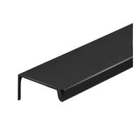 EKalgretrA Tirador De Puerta De Montaje Empotrado El gabinete oculta tira las perillas del cajón con el armario largo de la cocina aleación aluminio manijas los muebles tornillo(8cm-Black,3 Sets)