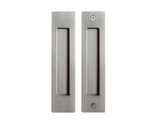 EKalgretrA Tirador De Puerta De Montaje Empotrado Empujar y tirar manija de puerta plegable mover cocina empotrada Invisible cajón doble cara armario pestillo(Square-1)