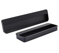 EKalgretrA Tirador De Puerta De Montaje Empotrado Manija de armario Invisible integrada, cajón ranurado negro, puerta corredera, oscuro Universal(400Mm black)