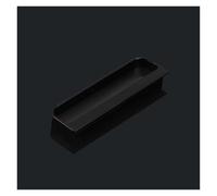 EKalgretrA Tirador De Puerta De Montaje Empotrado Manija sin rieles for puerta móvil, armario empotrado Invisible, cajón, bolsillo(Black 140MM)