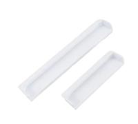 EKalgretrA Tirador De Puerta De Montaje Empotrado Tiradores ocultos integrados for armarios y cajones, tiradores de armario modernos, aleación aluminio Invisible(Pure white,400mm length)