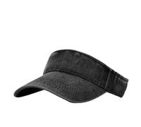 EKalgretrA Visera Solar Moda Mujer Denim Top Sombrero vacío Hombres Tenis al Aire Libre Golf Gorra de béisbol Correr Protector Solar Adulto Deporte con Visera(Black)