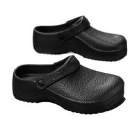 EKalgretrA Zapatos De Chef Antideslizantes para Hombre Sandalias de EVA for Hombre, Zapatos Trabajo Antideslizantes Cocina Negros Grandes Verano, Chef Impermeables, Accesorios(39 EU)