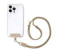 EKAX Cadena universal para teléfono móvil, correa para teléfono móvil, cadena para cordón de teléfono + inserto sin pegamento para todos los estuches, verde oliva sin estuche