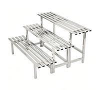 EKDJSN Soporte for Plantas de Metal Resistente de 3 Niveles, Soporte for Plantas for Interiores y Exteriores, Soporte for Flores, Estante Alto for Plantas en Esquina, se Puede Separar(L 100cm/39.4in)