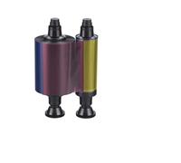 EKDMQWRT Compatible con impresoras de Tarjetas de identificación Pebble/Dualys/Securion | Cinta a Todo Color R3011 YMCKO - 200 Impresiones for creación de credenciales Profesionales