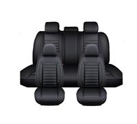 EKEGUY Funda Asientos Coche para Nissan Juke 2011-2017, Fundas Protector Asiento Respaldo Impermeable Cuero Antideslizante Transpirable Cuatro Estaciones(Black)