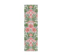 Ekelund Linneväveri Camino de mesa Bettys tulpaner 35x120 cm Rosa-verde