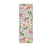 Ekelund Linneväveri Camino de mesa Blomsterhäst 35x100 cm Multi