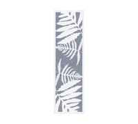 Ekelund Linneväveri Camino de mesa Ormbunkar 35x120 cm Azul-blanco